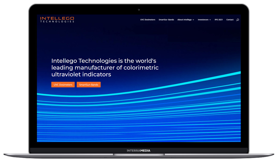 Intellego Technologies website designed in Northwest Arkansas