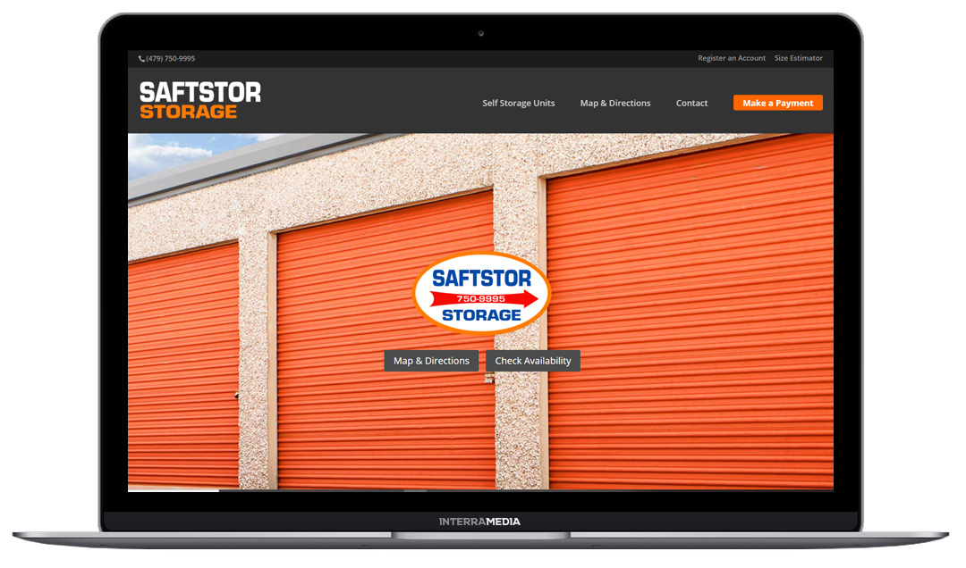 saftstor website design northwest arkansas