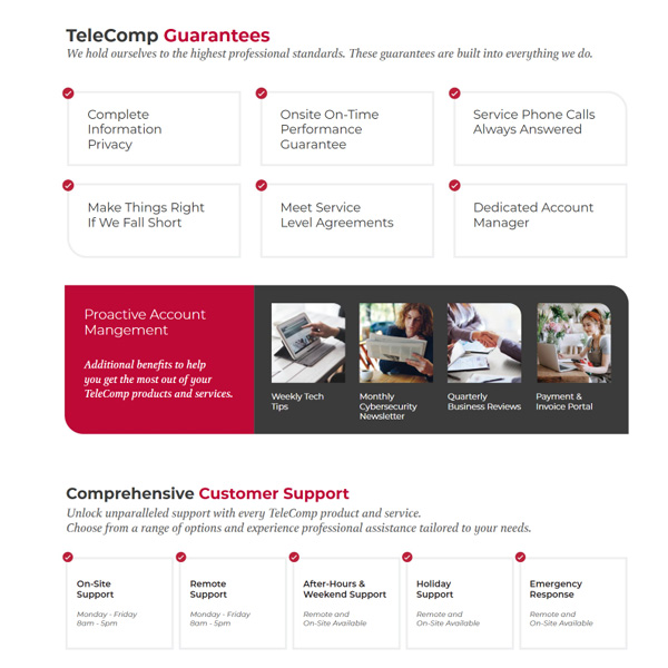 Case Study - TeleComp's Printed Services Catalog