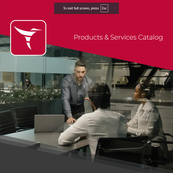 Case Study - TeleComp's Printed Services Catalog Cover page