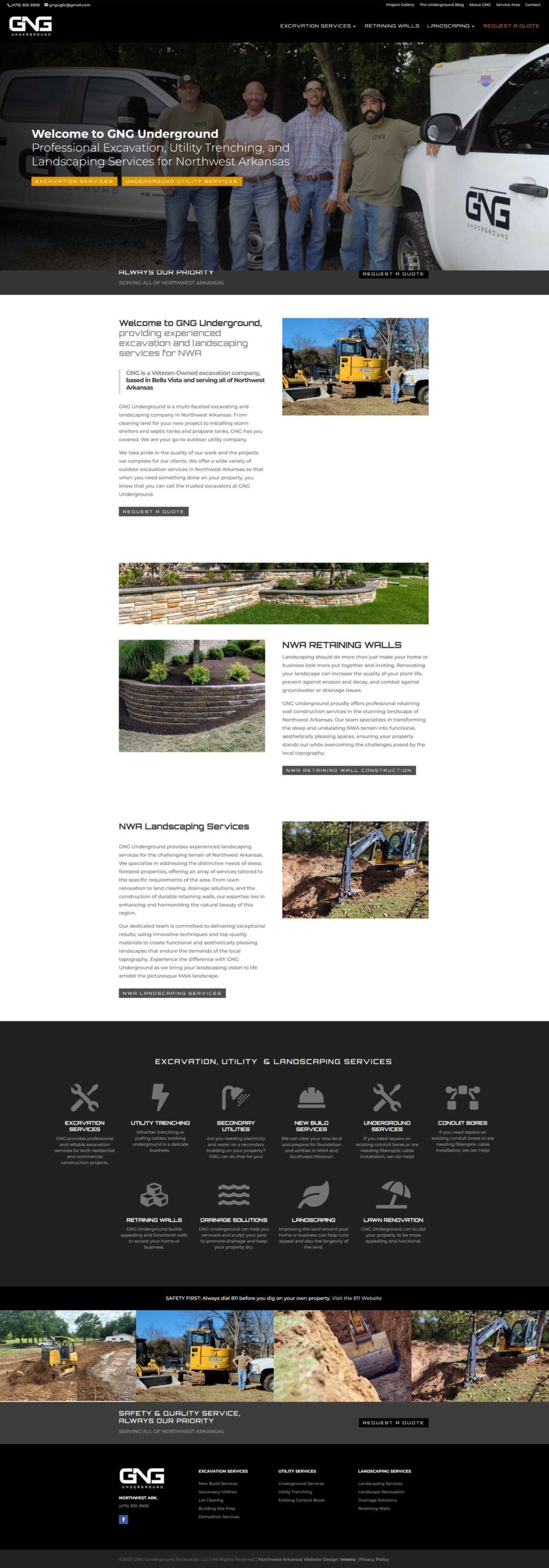 GNG Homepage By Interra Media Fayetteville