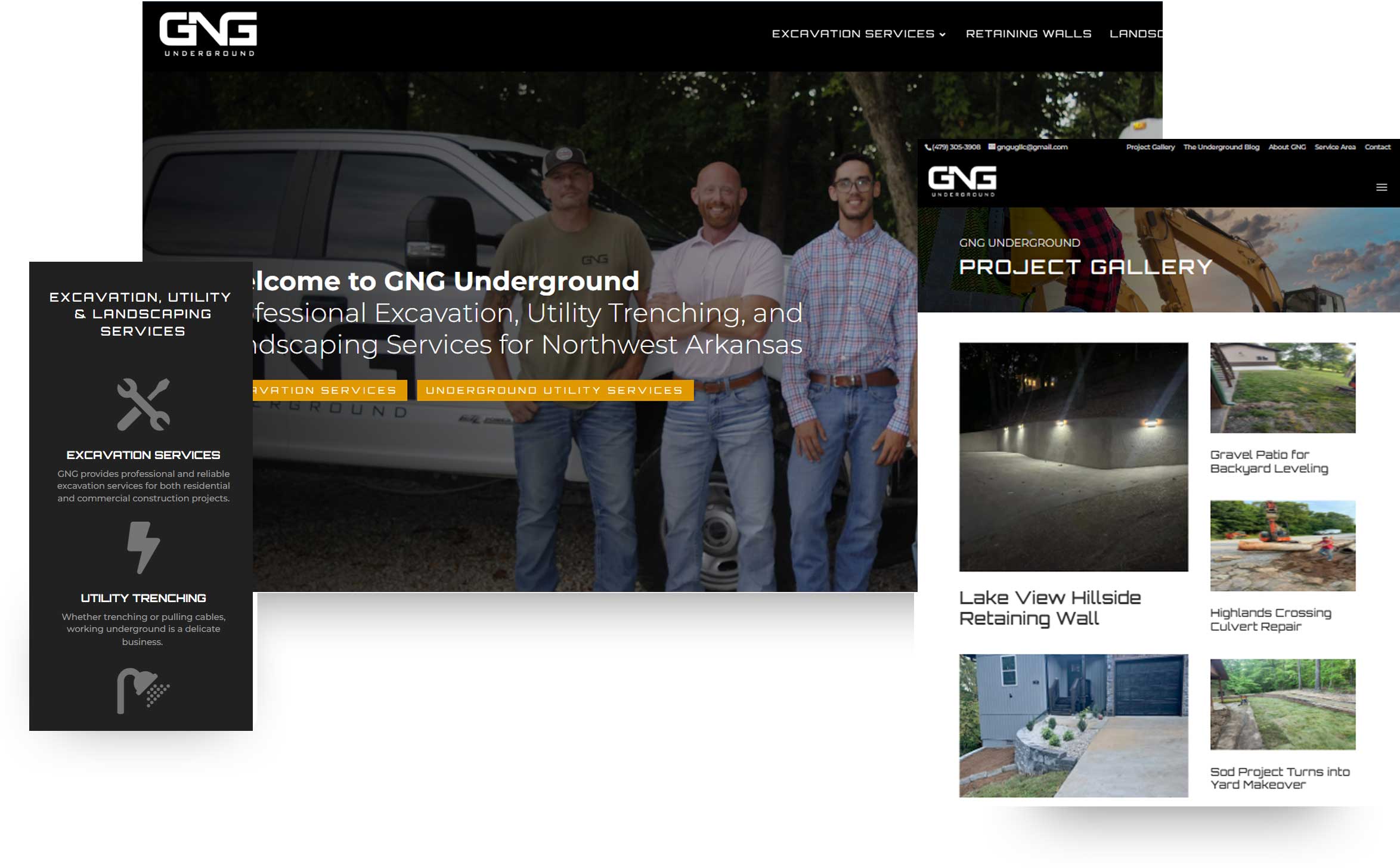 GNG Underground Website Multiview by Interramedia